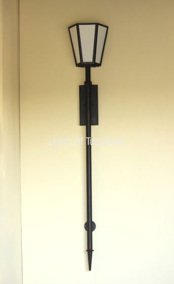 7961-1 Contemporary Style Outdoor Torch Wall Light