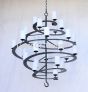 Contemporary Iron Chandelier, Spiral Chandelier, Rustic Spiral Chandelier, Spiral Chandelier, Mediterranean Spiral Chandelier, Large Spiral Chandelier, Iron Chandelier, Spiral Entryway Chandelier