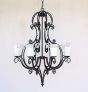 Country Italian Style Chandelier, Wrought Iron Chandelier, Tuscan Chandelier, Spanish Chandelier, Entryway Chandelier,  Dining Room Chandelier, LED chandelier, Scroll Chandelier, Transitional Chandelier