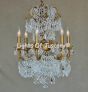 Crystal Chandelier-Hand Forged-Wrought Iron