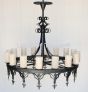 1627-16GLS Iron Chandelier