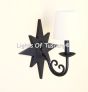 5012-1SDH Rustic Moorish Iron Wall Sconce with Shade